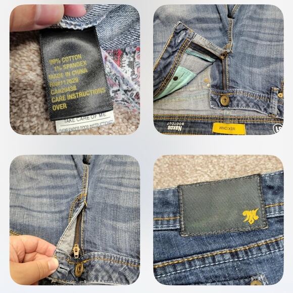 Y2K vintage distressed casual stylish rugged MEK dnm Naxos bootcut jeans 31x34 - Picture 6 of 13